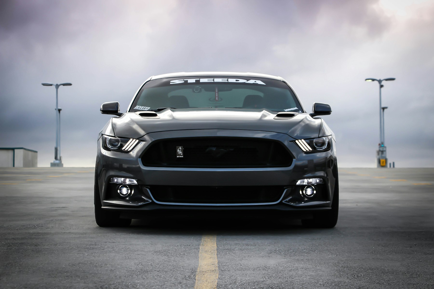 Sports car on a road for auto insurance