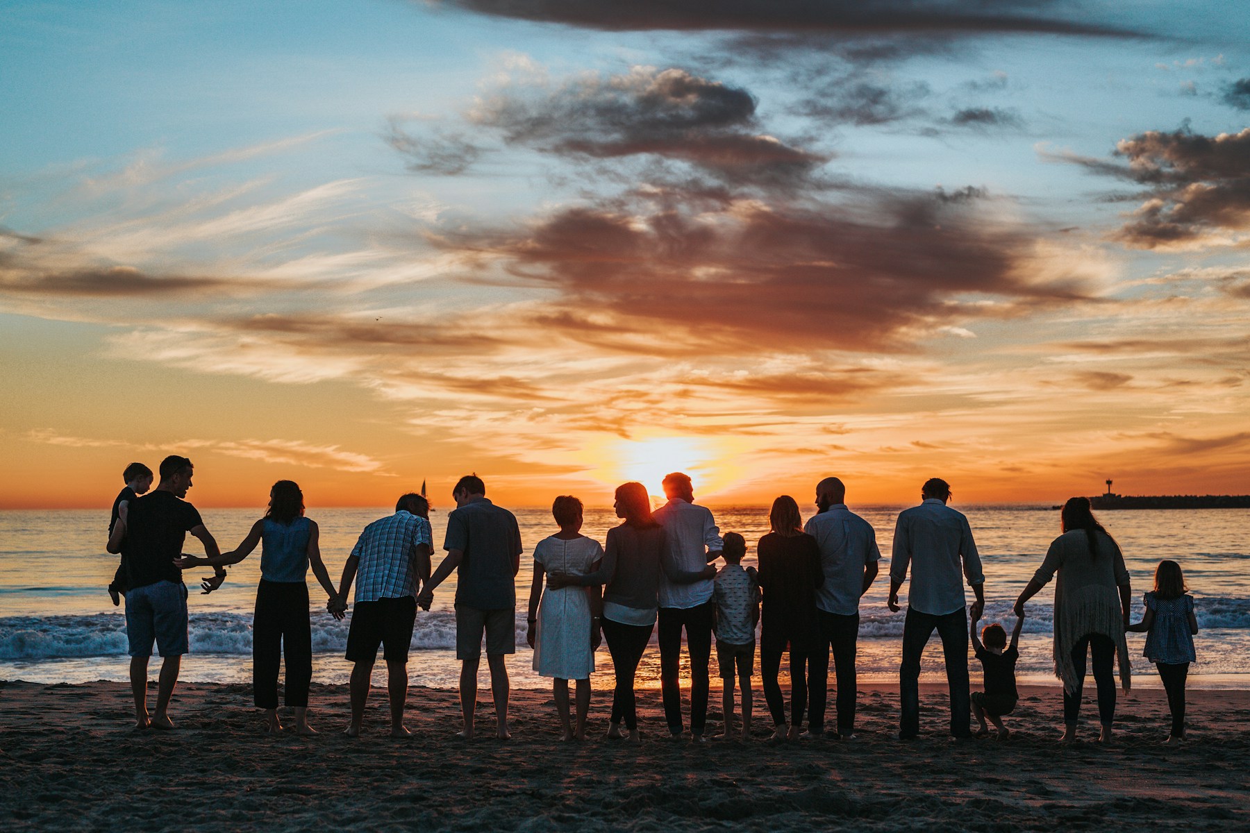 Family together representing life insurance planning